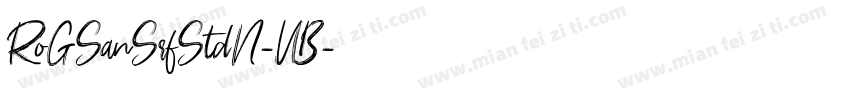 RoGSanSrfStdN-UB字体转换
