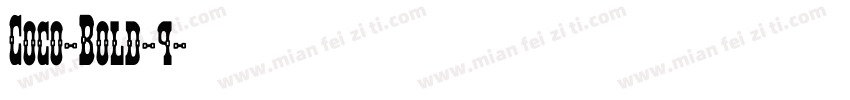 Coco-Bold-9字体转换