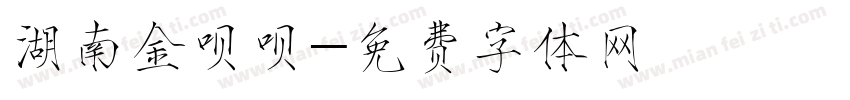 湖南金呗呗字体转换