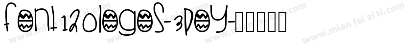 Font120Logos-3POy字体转换