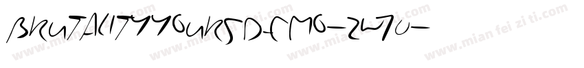 BrutalityYoursDemo-zW70字体转换