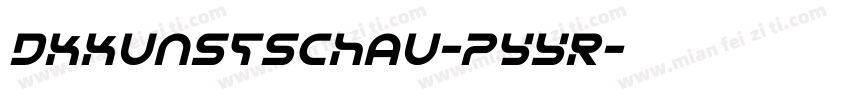 Dkkunstschau-pyYR字体转换