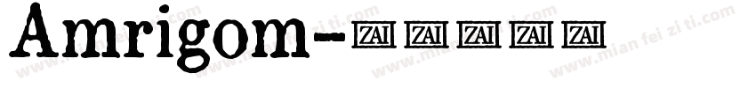 Amrigom字体转换