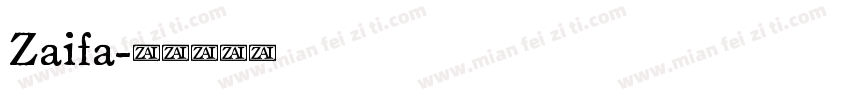 Zaifa字体转换
