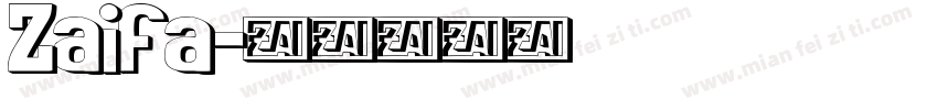 Zaifa字体转换