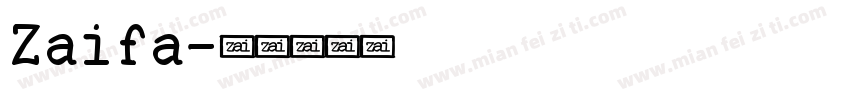 Zaifa字体转换