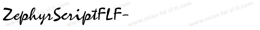 ZephyrScriptFLF字体转换