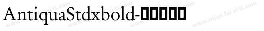AntiquaStdxbold字体转换