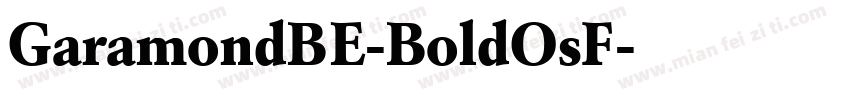 GaramondBE-BoldOsF字体转换
