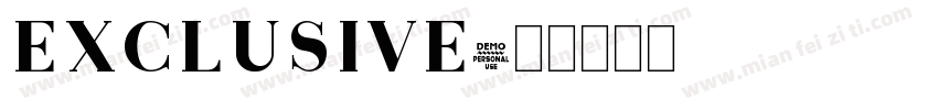 exclusive字体转换