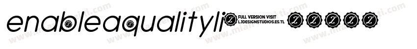 enableaqualityli字体转换