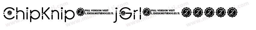 ChipKnip-jGrl字体转换