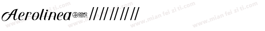 Aerolinea字体转换