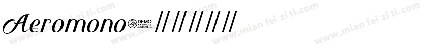 Aeromono字体转换