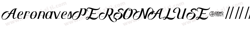 AeronavesPERSONALUSE字体转换