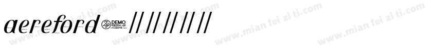 aereford字体转换