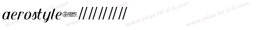 aerostyle字体转换