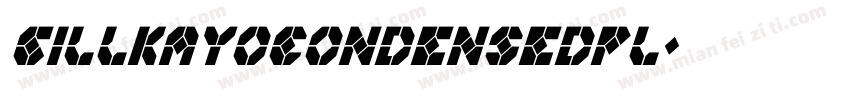 GillKayoCondensedPl字体转换