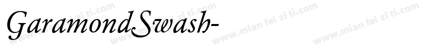 GaramondSwash字体转换
