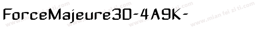 ForceMajeure3D-4A9K字体转换