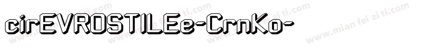 cirEVROSTILEe-CrnKo字体转换