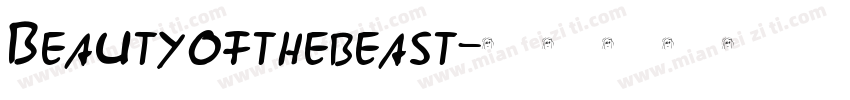 Beautyofthebeast字体转换