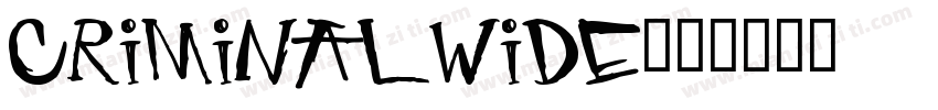 CriminalWide字体转换