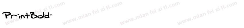 PrintBold字体转换