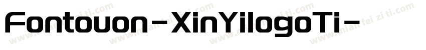 Fontouon-XinYilogoTi字体转换