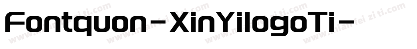 Fontquon-XinYilogoTi字体转换