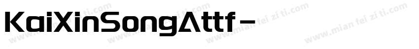 KaiXinSongAttf字体转换