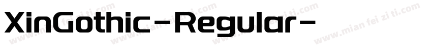 XinGothic-Regular字体转换