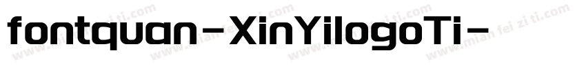 fontquan-XinYilogoTi字体转换