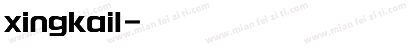 xingkai1字体转换