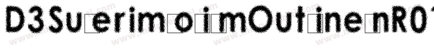 D3SuperimposismOutline-nR01字体转换