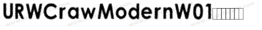 URWCrawModernW01字体转换