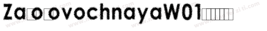 ZagolovochnayaW01字体转换