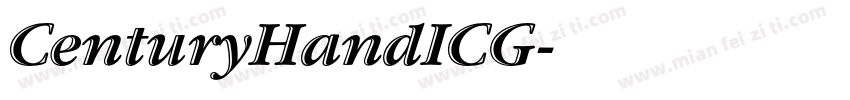 CenturyHandICG字体转换