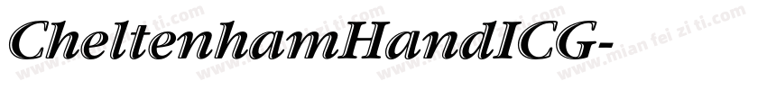 CheltenhamHandICG字体转换