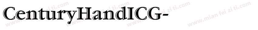 CenturyHandICG字体转换