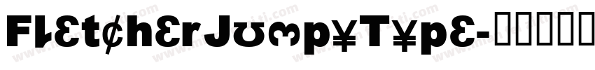 FletcherJumpyType字体转换