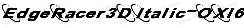 EdgeRacer3DItalic-OXl6字体转换