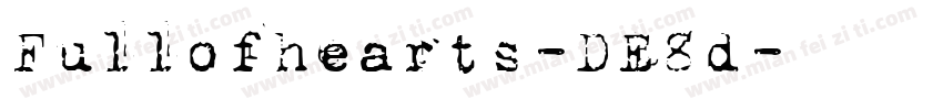 Fullofhearts-DE8d字体转换