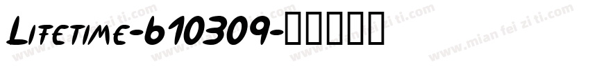 Lifetime-610309字体转换
