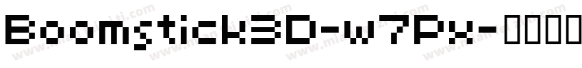 Boomstick3D-w7Px字体转换