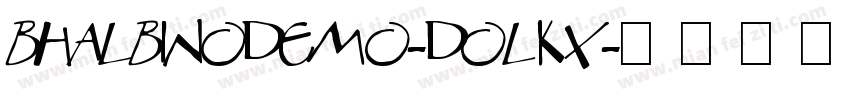 BhalbinoDemo-DOLKx字体转换