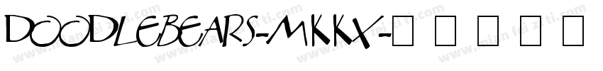 Doodlebears-mKKx字体转换