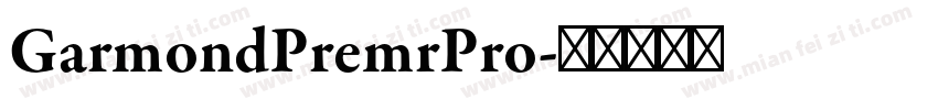 GarmondPremrPro字体转换