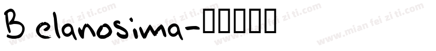 Belanosima字体转换