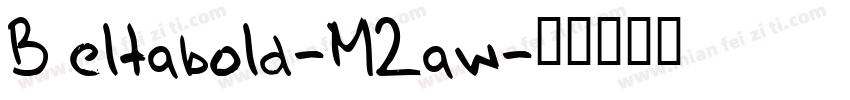 Beltabold-M2aw字体转换
